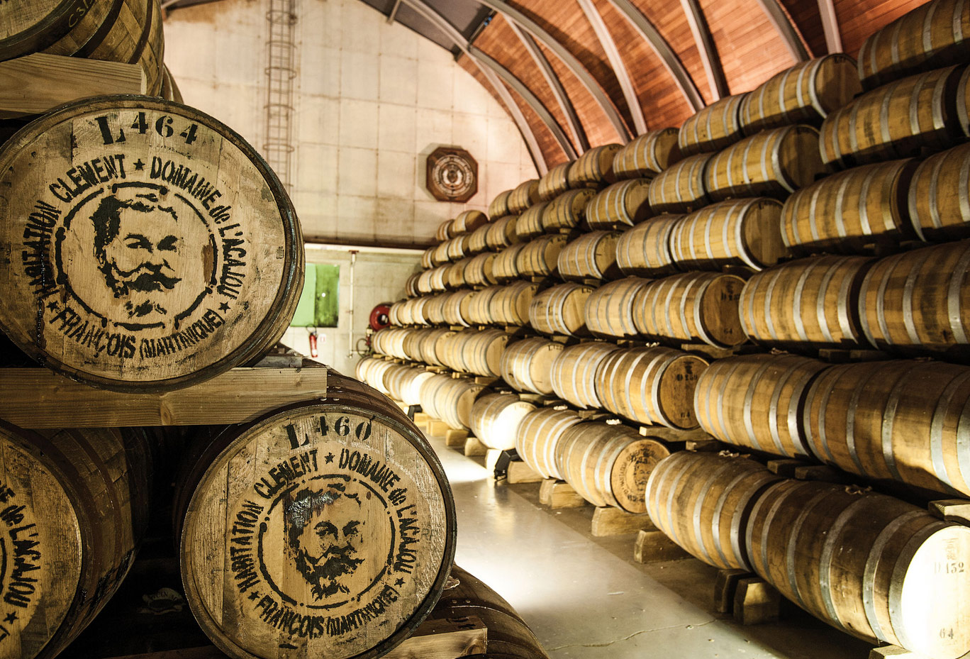 The barrel-aging process is key to rum production. The wood in the barrels lends the rum color and flavor, and it helps make each batch unique.